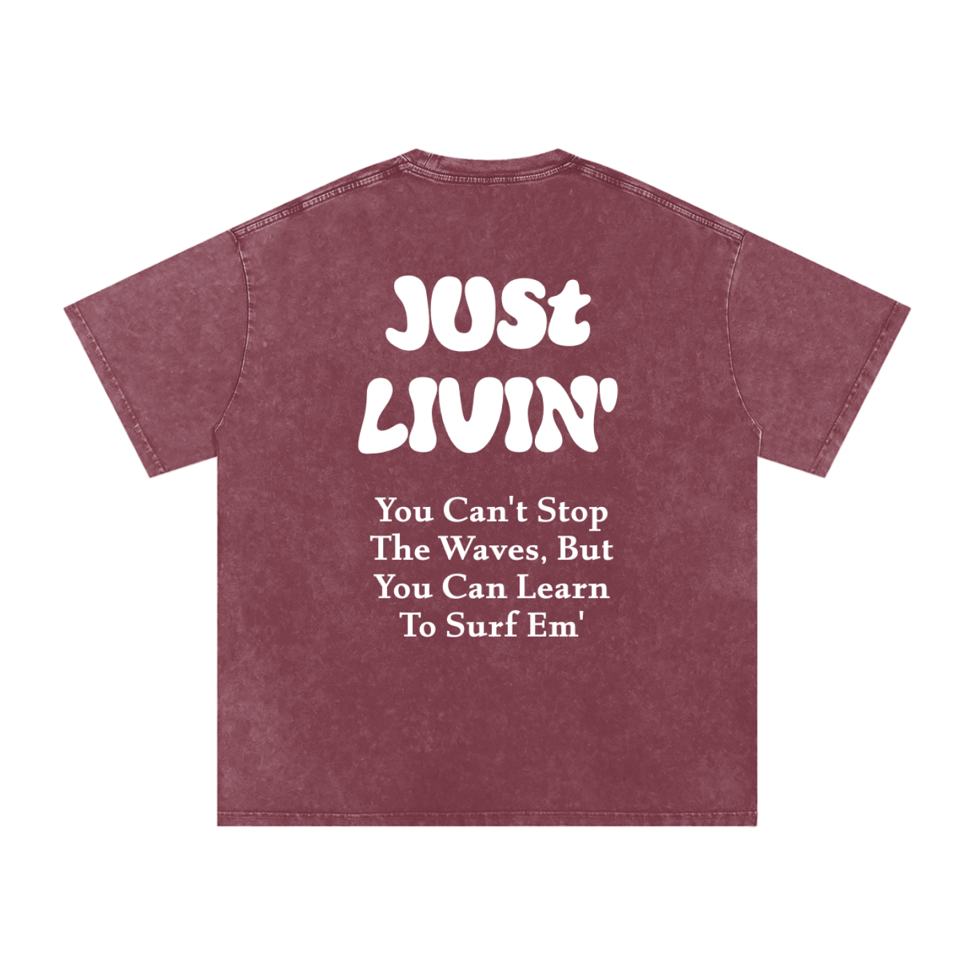 Snow Washed Oversized Cotton T-Shirt