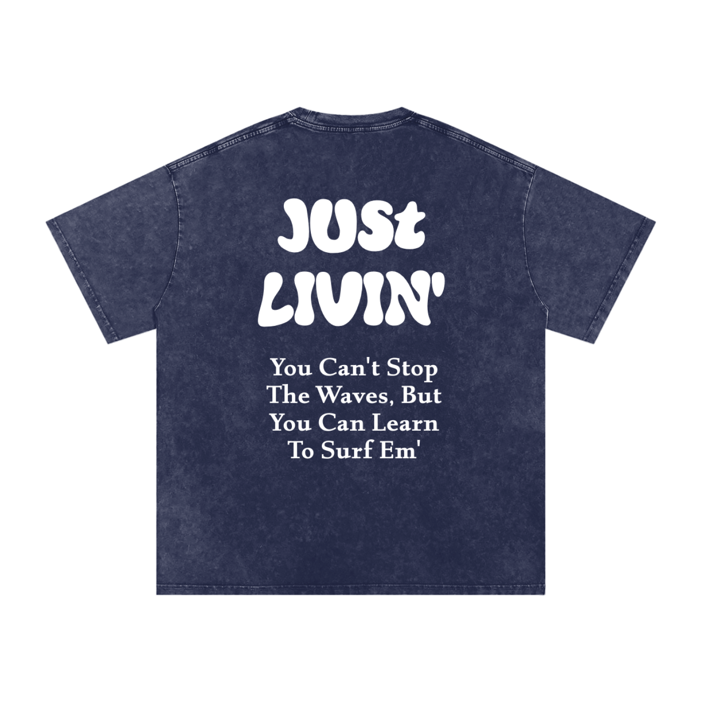 Snow Washed Oversized Cotton T-Shirt