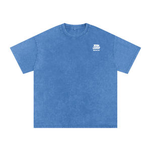 Snow Washed Oversized Cotton T-Shirt
