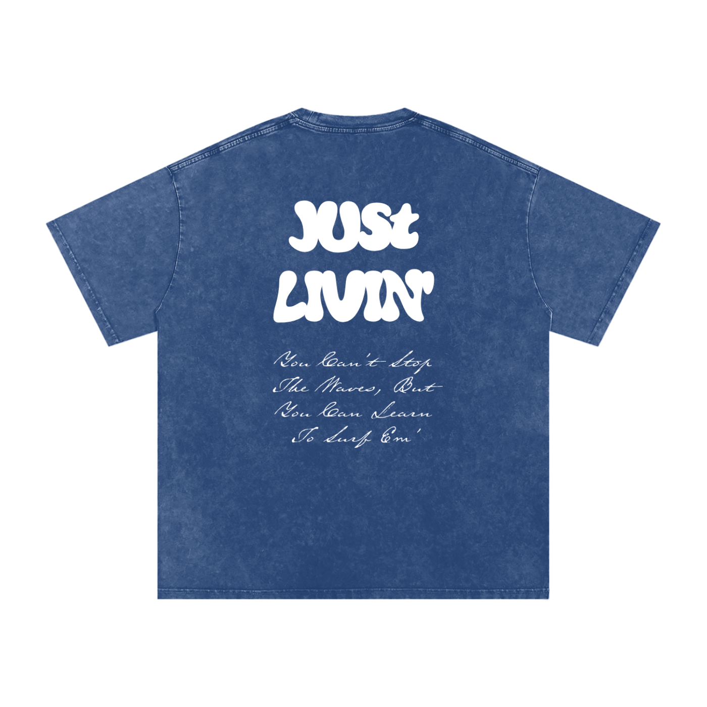 Snow Washed Oversized Cotton T-Shirt