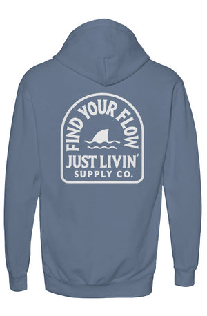 Garment-Dyed Hooded Sweatshirt