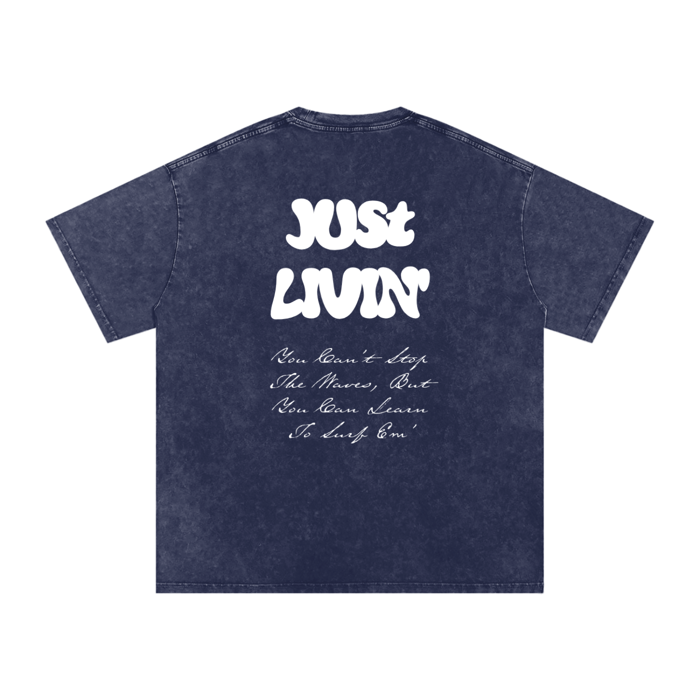 Snow Washed Oversized Cotton T-Shirt