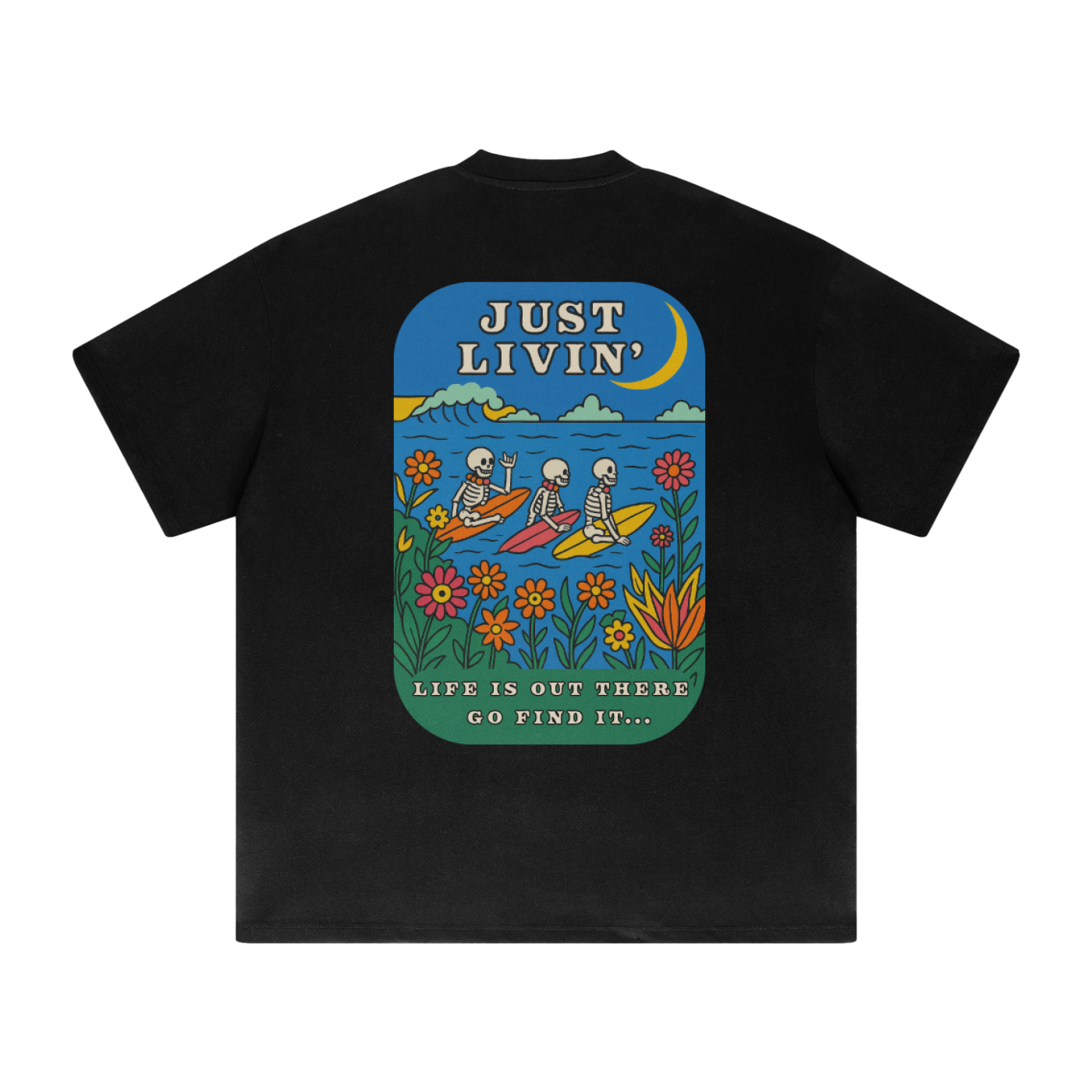 Streetwear Unisex 425G Heavyweight Solid Color Drop Shoulder Loose T-shirt