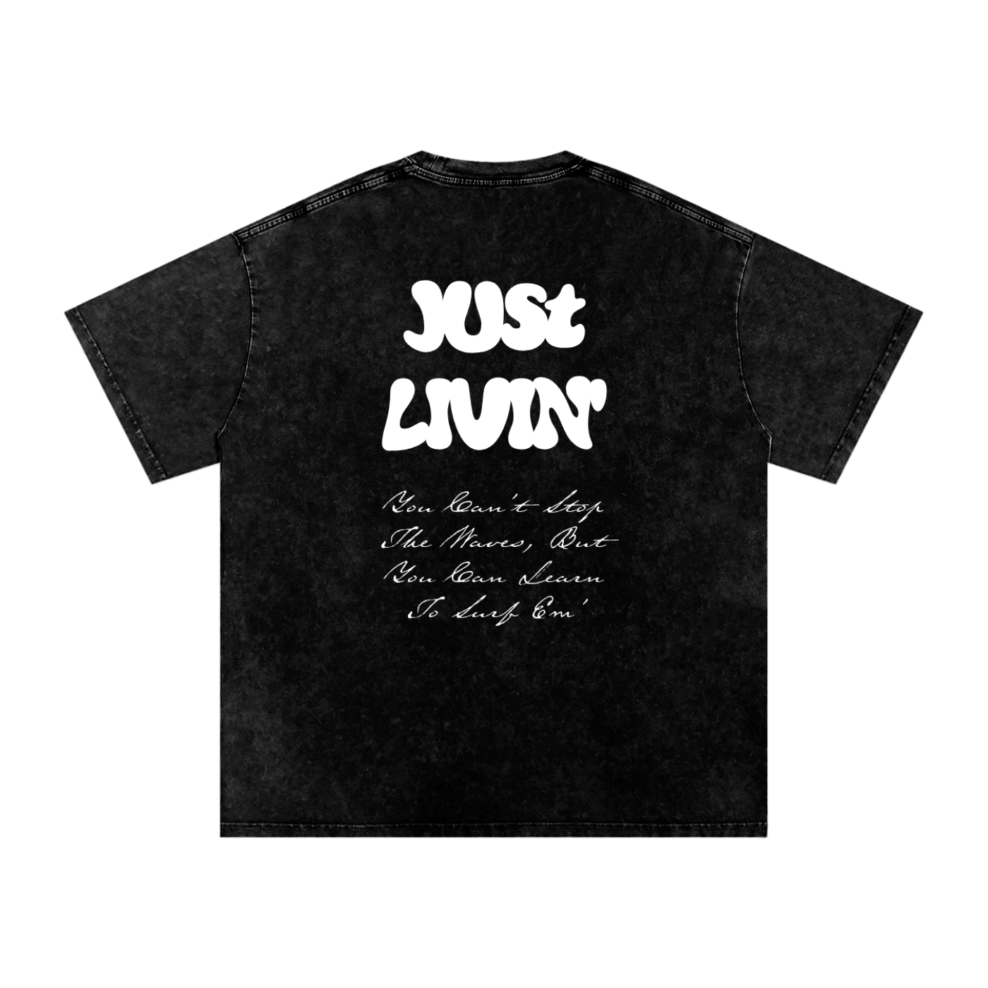 Snow Washed Oversized Cotton T-Shirt