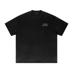 Streetwear Unisex 425G Heavyweight Solid Color Drop Shoulder Loose T-shirt