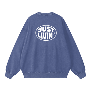 Acid Wash Oversize Sweatshirt - 360 GSM