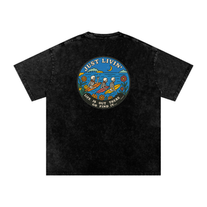 Acid Wash Oversize T-Shirt - 250 GSM