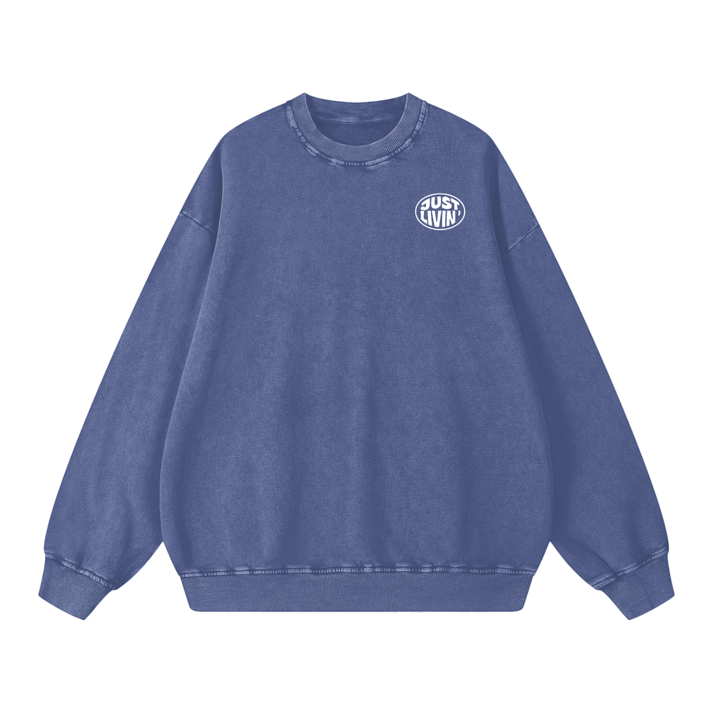 Acid Wash Oversize Sweatshirt - 360 GSM