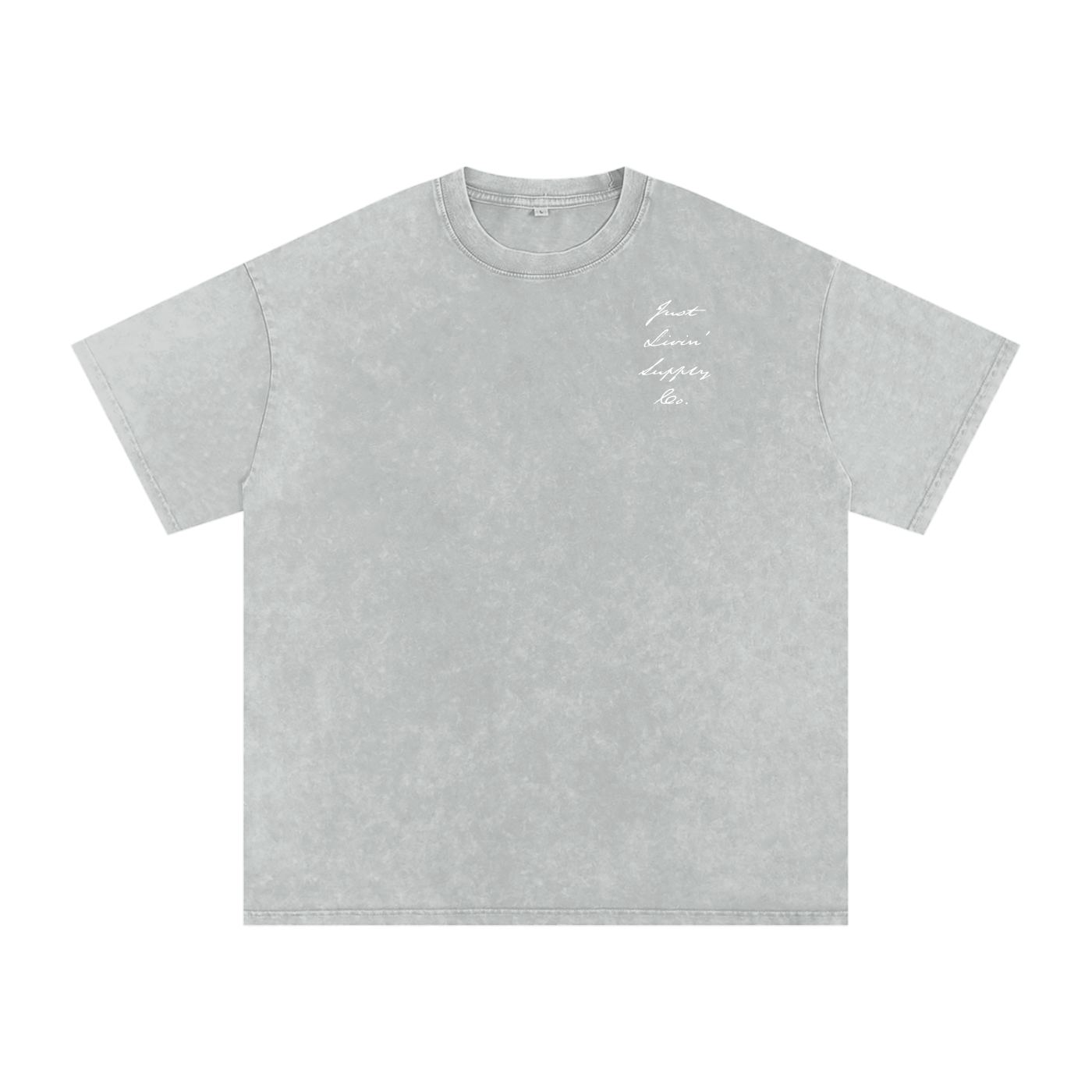 Snow Washed Oversized Cotton T-Shirt