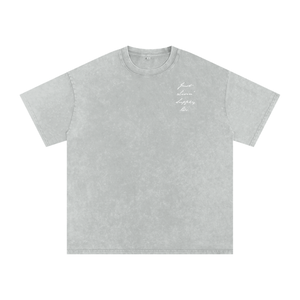Snow Washed Oversized Cotton T-Shirt
