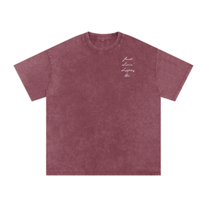 Snow Washed Oversized Cotton T-Shirt